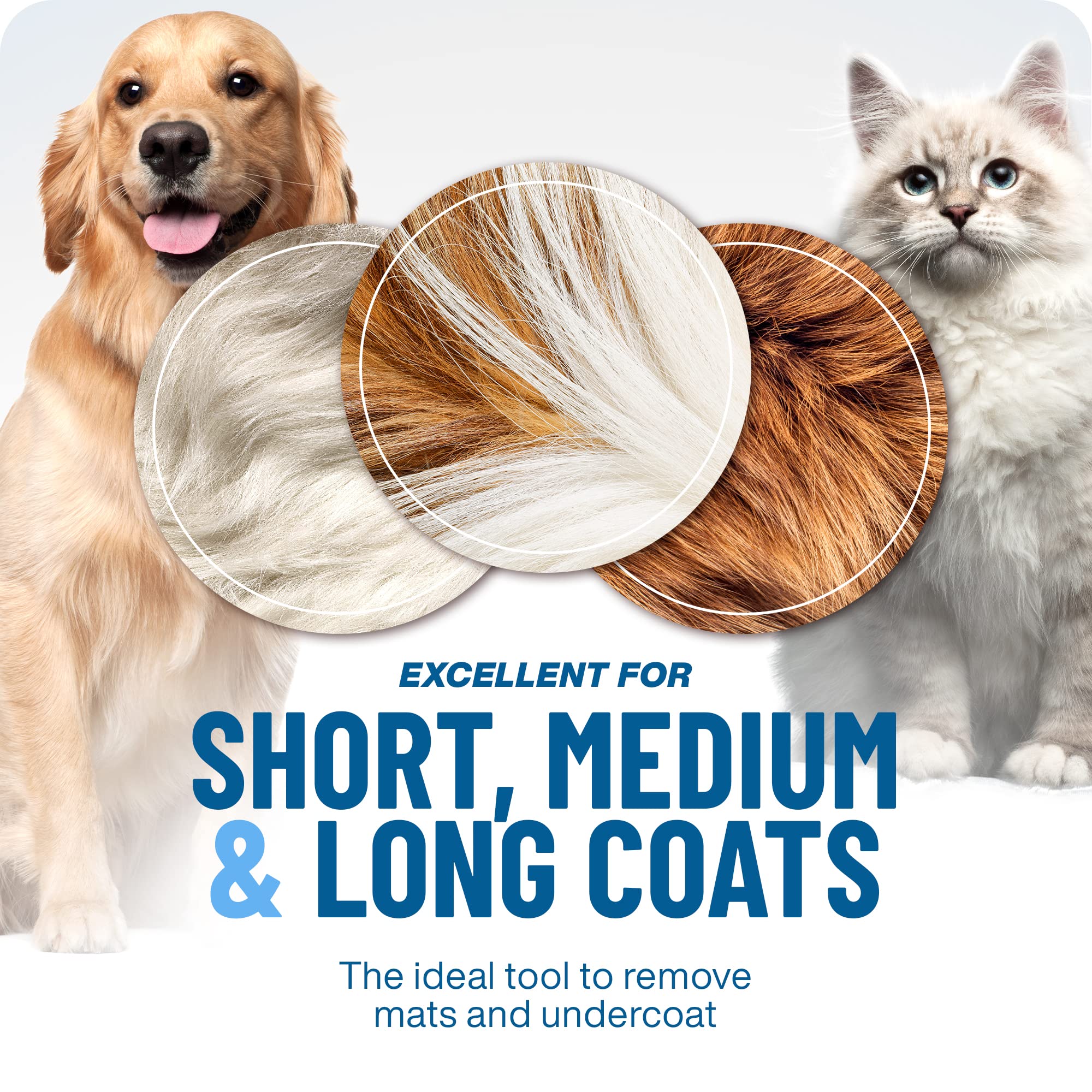 🐕 Last Day Special Price !  🏆 Professional Deshedding Tool For Dogs And Cats – Gentle On Skin, Efficient Grooming & Comfortable Grip Design ✂️