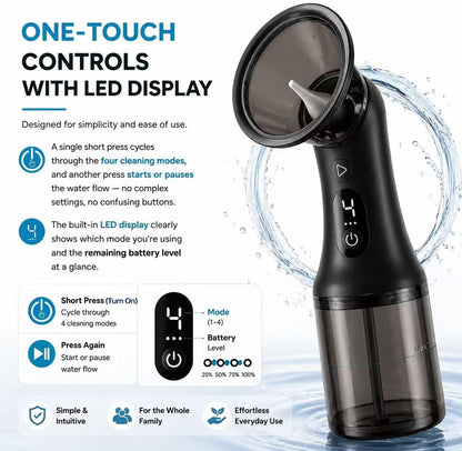 🔥Electric Ear Wax Removal Kit, Safe Gentle Ear Irrigation Cleaner Tool with 4 Pressure Settings, LED Display, IPX7 Waterproof Dual-Chamber Ear Care Device | Free Shipping