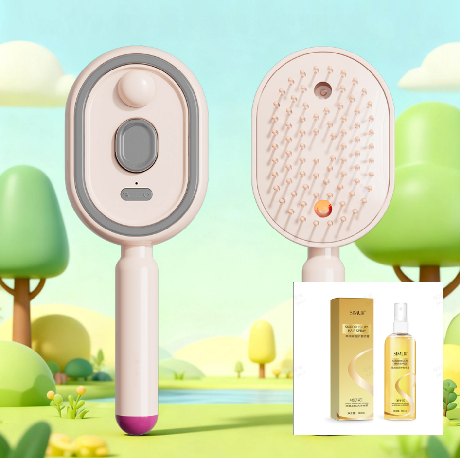 🍃Electric Spray & Massage Hair Brush