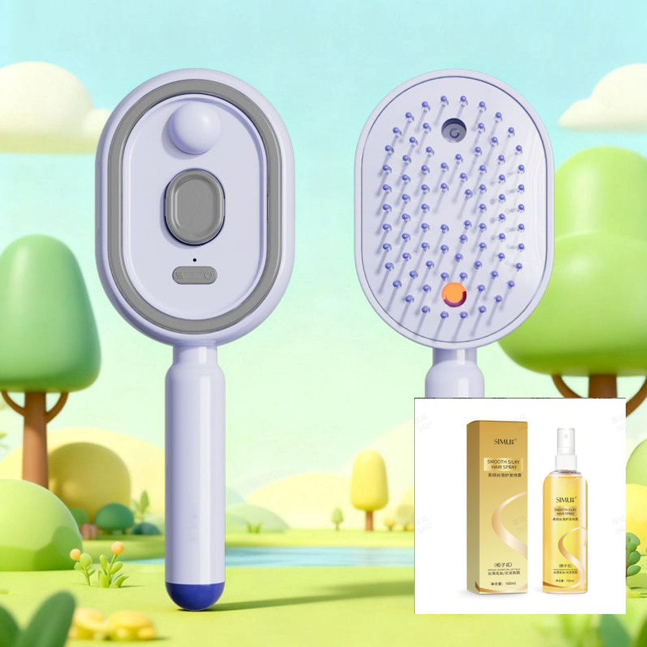 🍃Electric Spray & Massage Hair Brush
