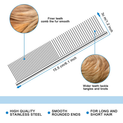 🐕 Last Day Special Price !  🏆 Professional Deshedding Tool For Dogs And Cats – Gentle On Skin, Efficient Grooming & Comfortable Grip Design ✂️