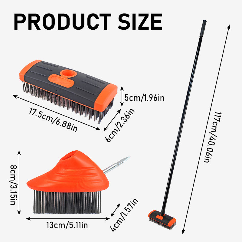 🧹 3-in-1 Weeding Wire Brush Tools Set –Perfect for Patios, Driveways & Garden Paths 🏡