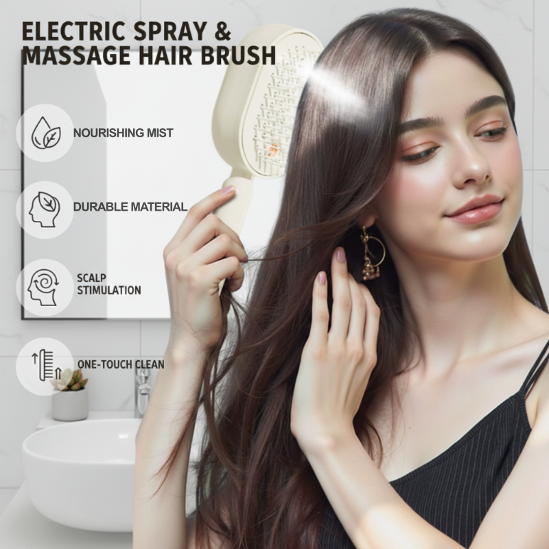 🍃Electric Spray & Massage Hair Brush