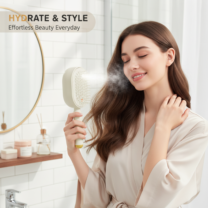 🍃Electric Spray & Massage Hair Brush