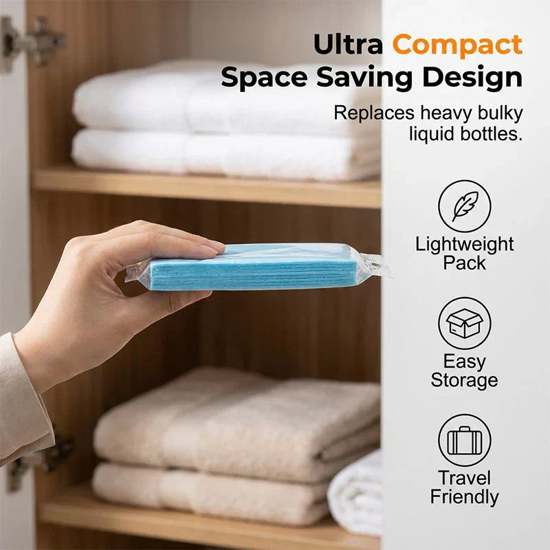 🔥New Hot Selling ❤️‍🔥55% OFF !! ⏰Water-Soluble Floor Cleaning Sheets
