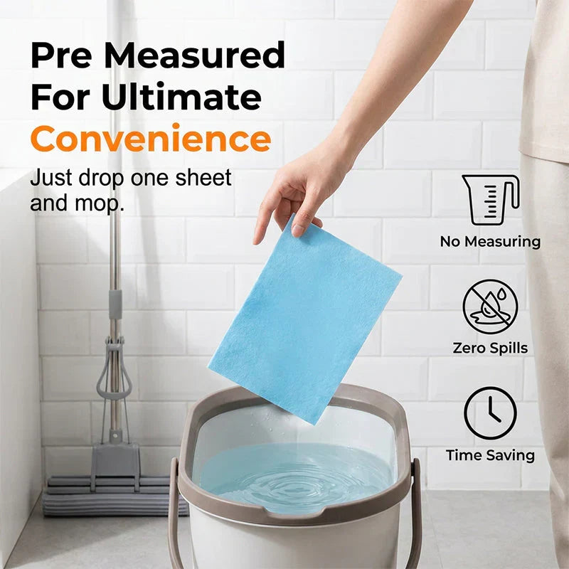🔥New Hot Selling ❤️‍🔥55% OFF !! ⏰Water-Soluble Floor Cleaning Sheets