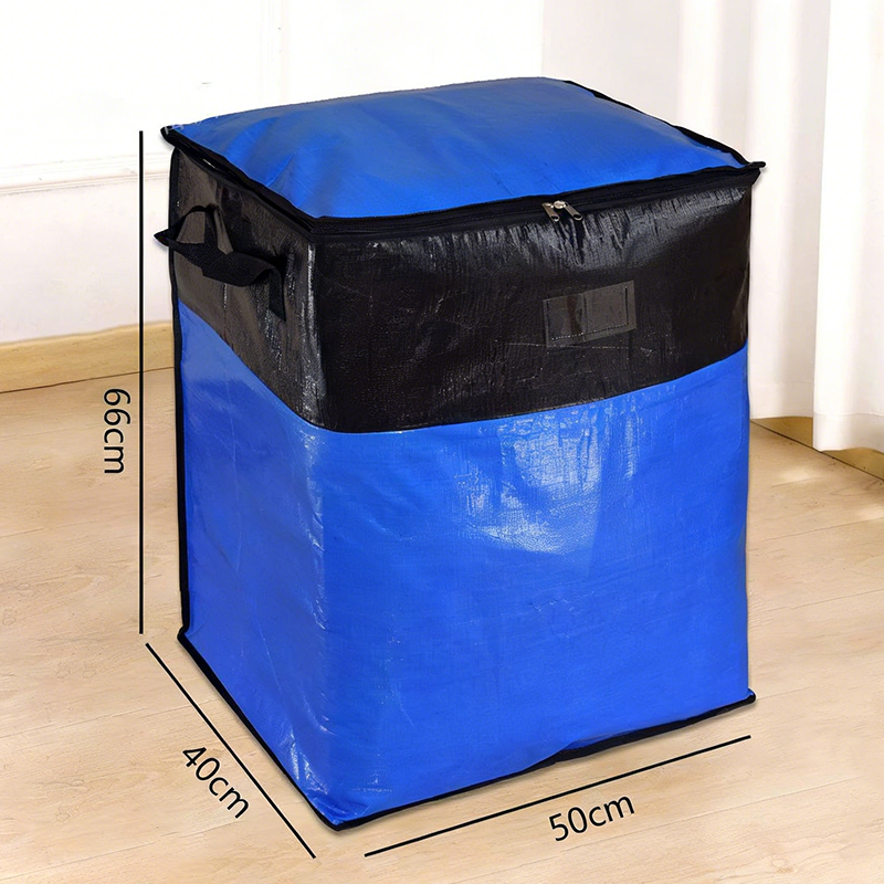 Collapsible Storage and Moving Bag – Heavy-duty handles & zippered closure  – reusable & easy to clean