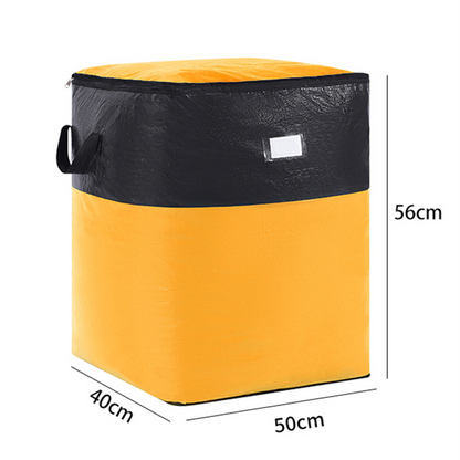 Collapsible Storage and Moving Bag – Heavy-duty handles & zippered closure  – reusable & easy to clean