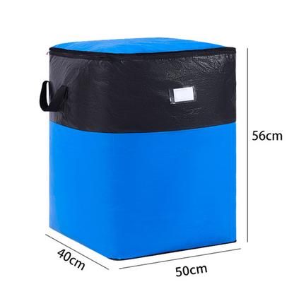 Collapsible Storage and Moving Bag – Heavy-duty handles & zippered closure  – reusable & easy to clean
