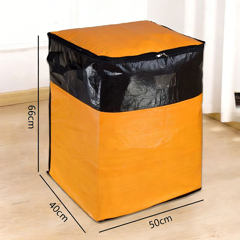 Collapsible Storage and Moving Bag – Heavy-duty handles & zippered closure  – reusable & easy to clean