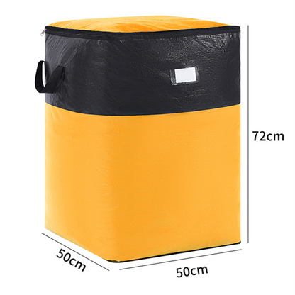 Collapsible Storage and Moving Bag – Heavy-duty handles & zippered closure  – reusable & easy to clean