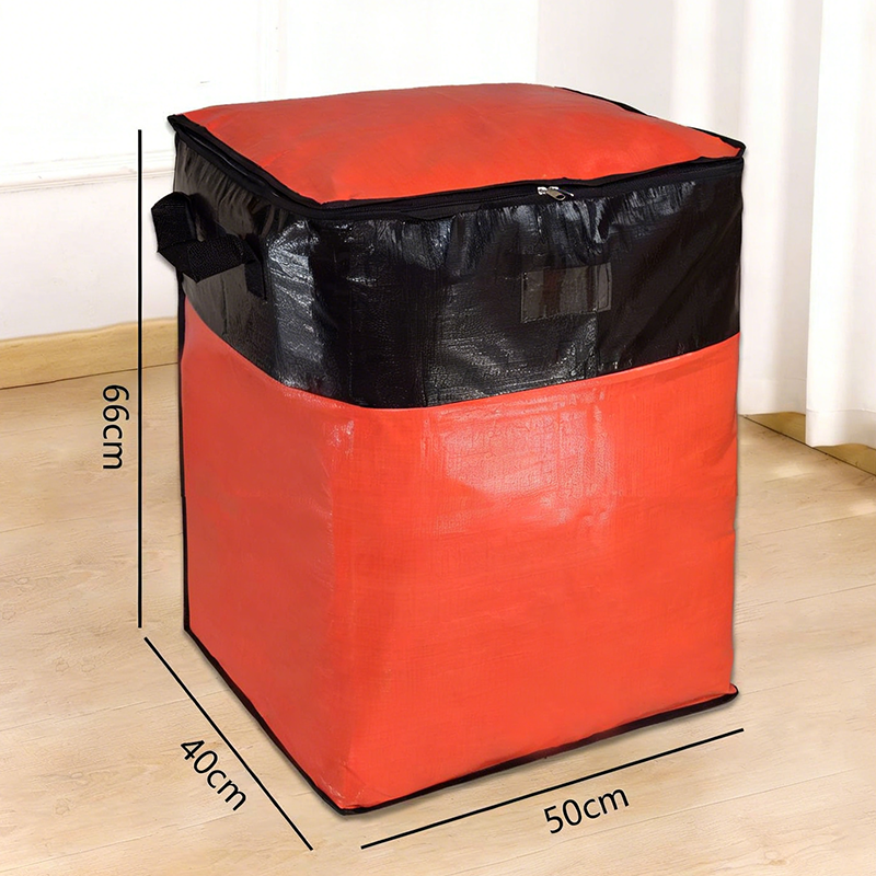 Collapsible Storage and Moving Bag – Heavy-duty handles & zippered closure  – reusable & easy to clean