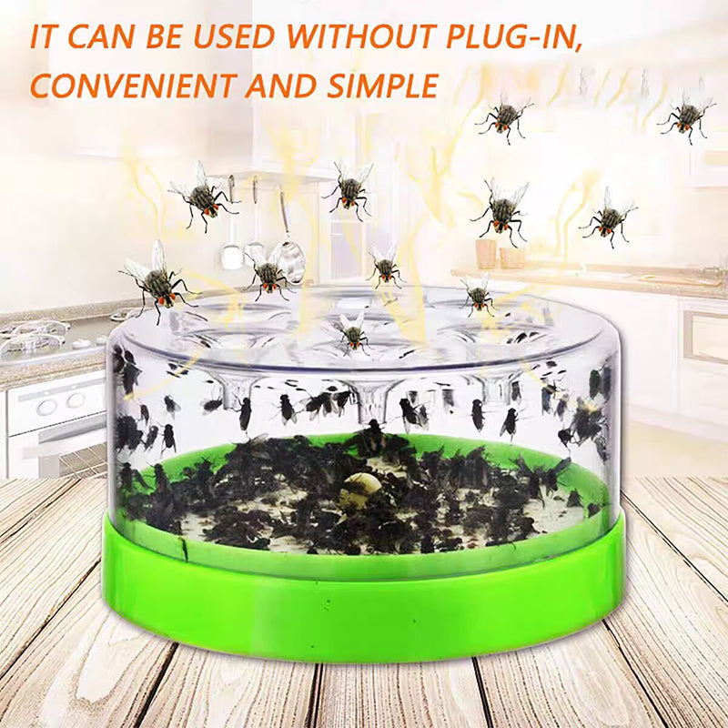 Reusable Non-Electric Fly Trap - Safe around kids, pets, and food.